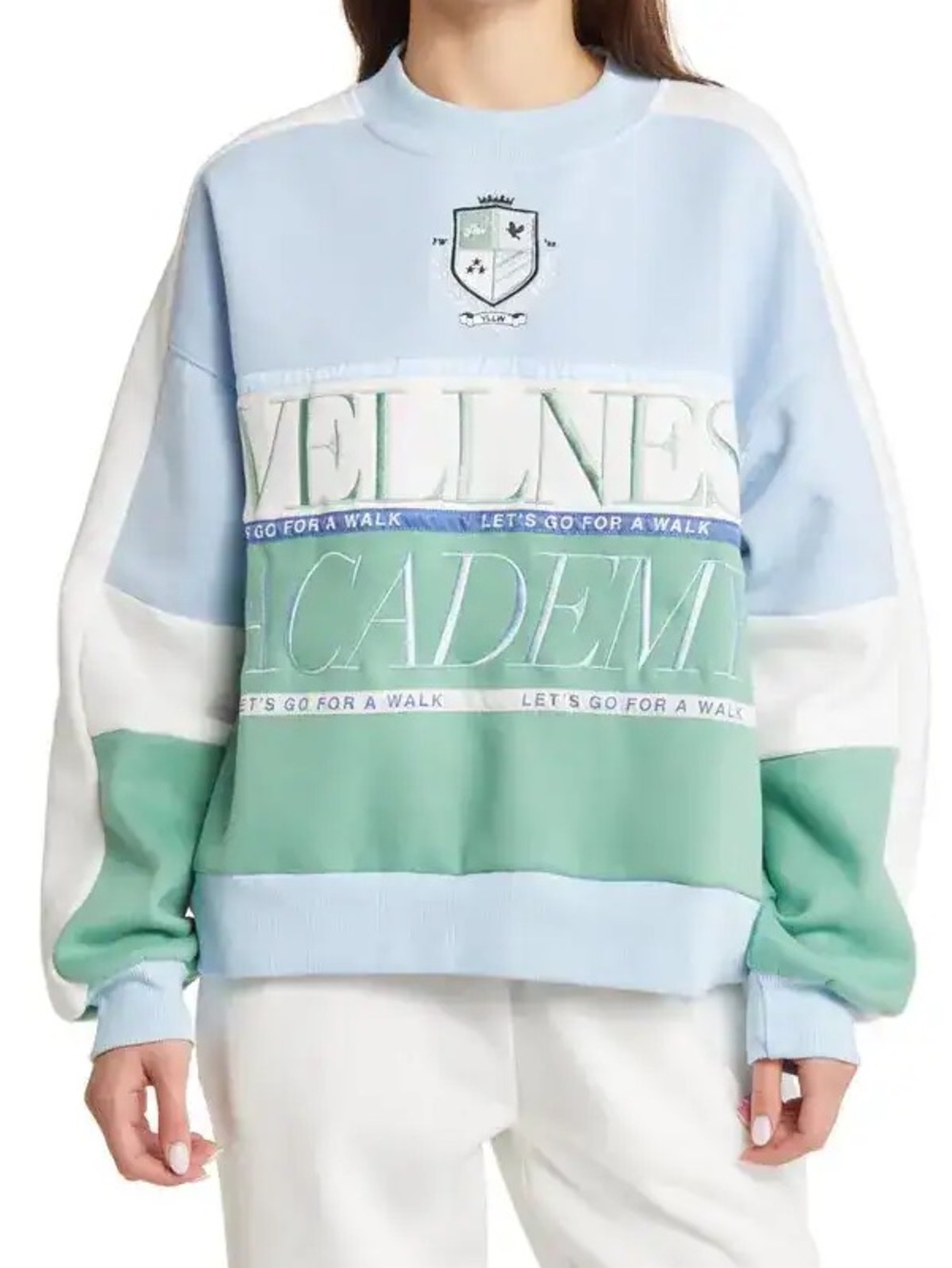 Yllw the label varsity sweatshirt